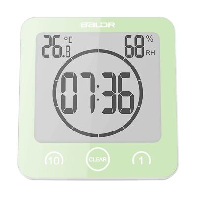 Digital Shower Clock with Timer - Waterproof Shower Timer for Kids and Adults...