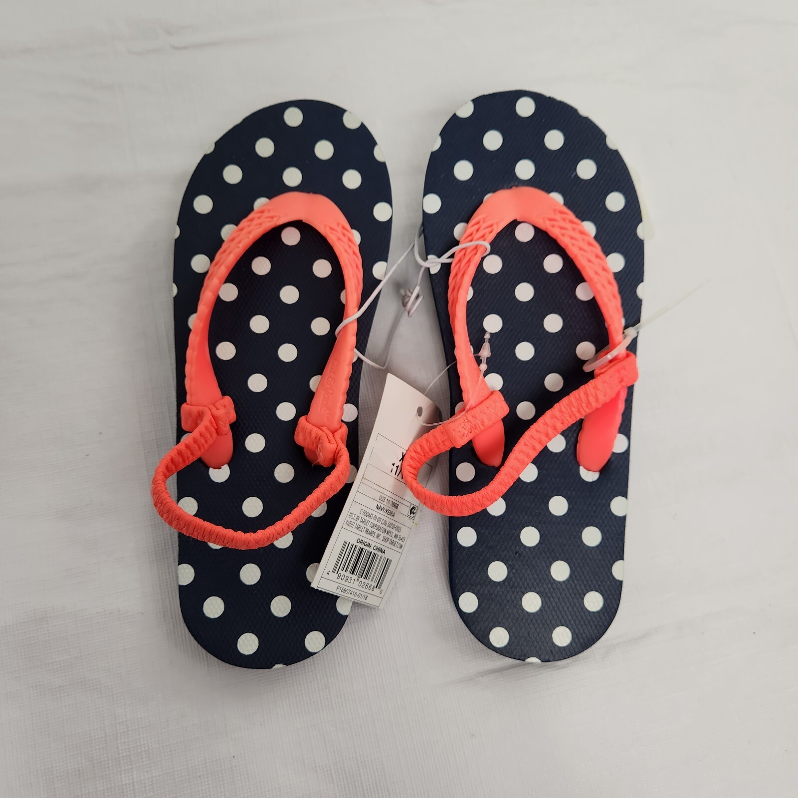 5 Off on Flip Flops Thong Girl Cat And Jack Extra Large 11 12 Navy