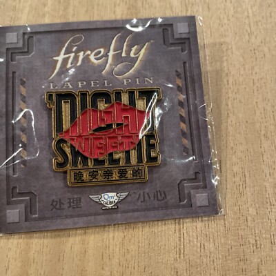 Firefly NIGHT SWEETIE  Lapel Pin Enamel Qmx Serenity Loot Crate NEW