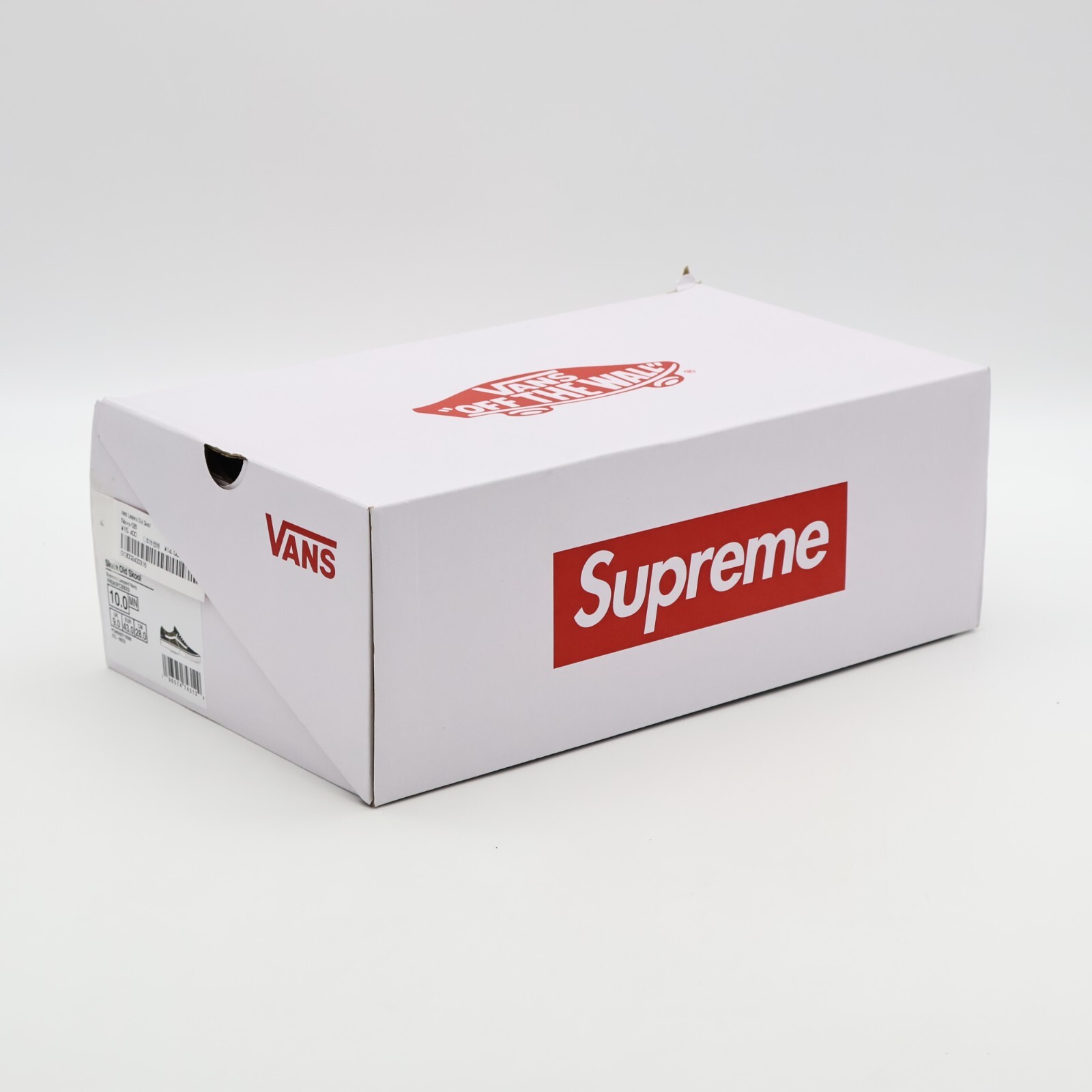 Pre-owned Vans Vn0a5fcbbx9 Supreme  Leopard Old Skool Navy White (men's)