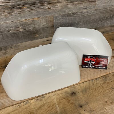 New OEM 17+ Ford Super Duty Painted Mirror Caps - PLATINUM WHITE TRICOAT (UG)