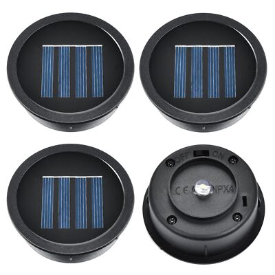 Solar Light Replacement Top 4 Pack (Top Size 2.76 inch, Bottom Size 2.42 inch...