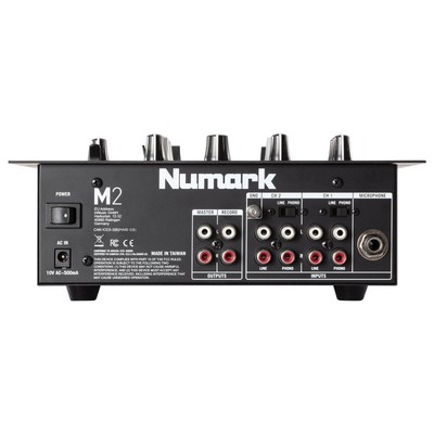 Numark M2 Black 2-Channel 10" Professional DJ Mixer - Black