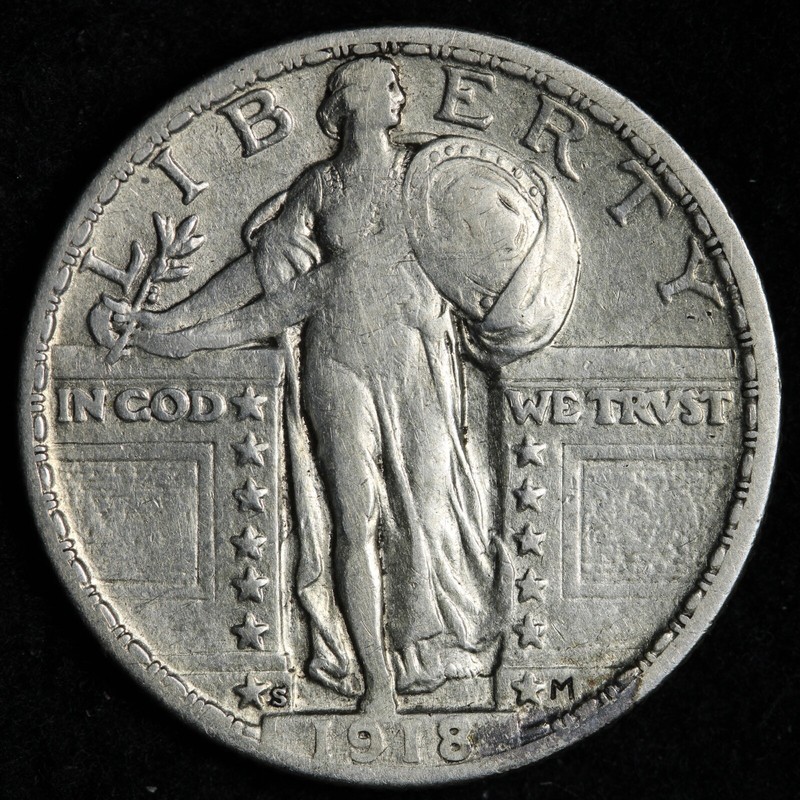 1918-S Standing Liberty Silver Quarter XF E244 SWLM | eBay