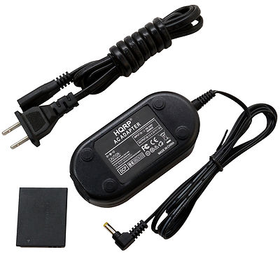 HQRP Adaptador de CA y Acoplador CC para Canon ACK-DC40; PowerShot D10, S90, S95