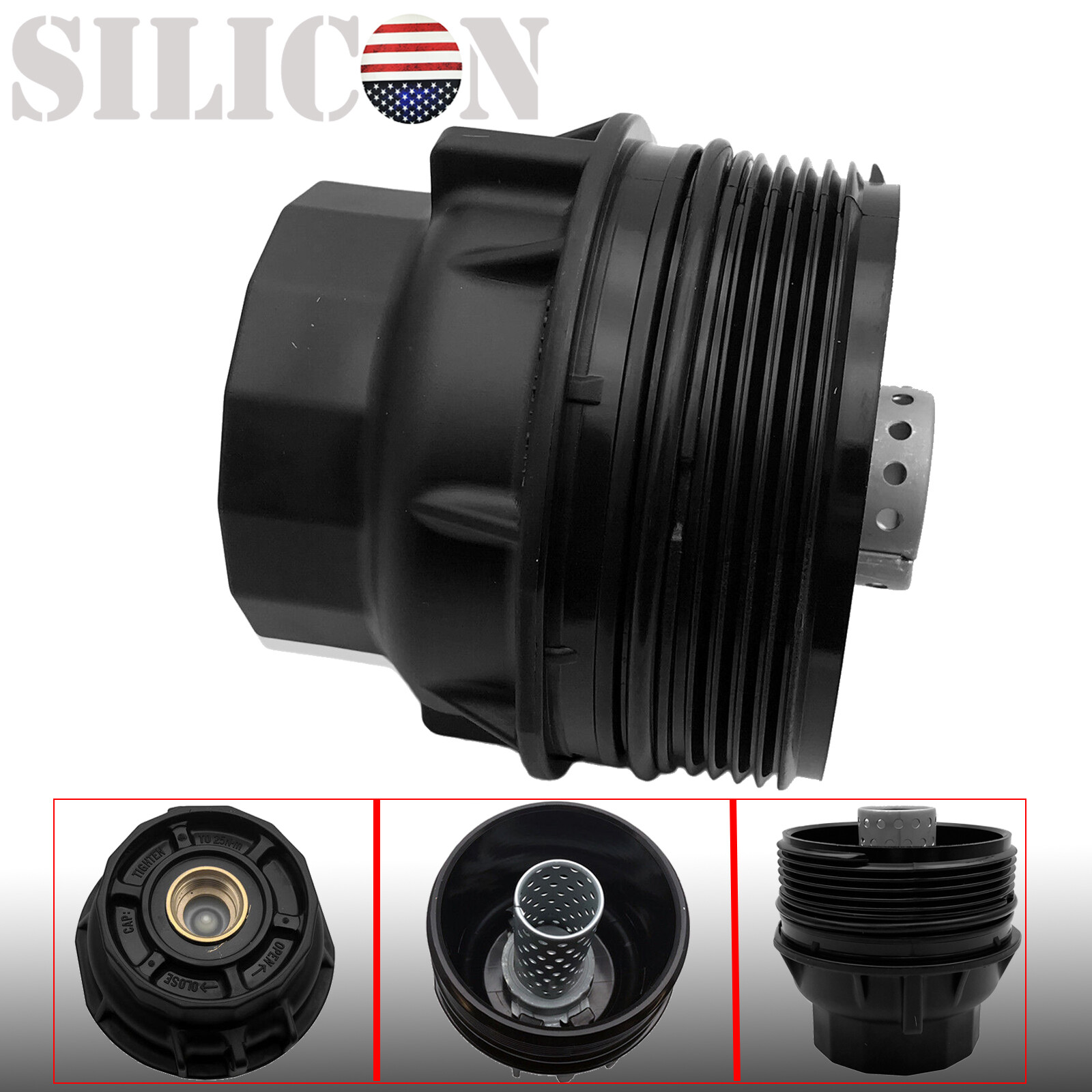 New Oil Filter Housing Cap For 2011 2012 2013 Toyota Sienna Scion tC 15620-36010
