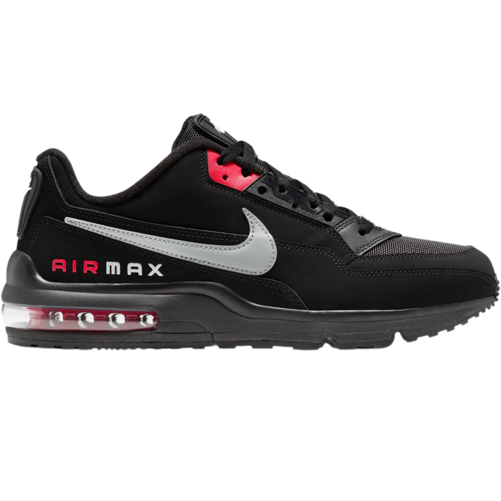 НОВЫЕ кроссовки Nike AIR MAX LTD 3 мужские Черные Светло -дымчатые серые Университетские красные Американские размеры 7-14
