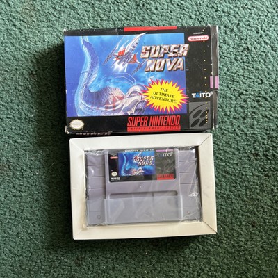 Super Nova (Super Nintendo Entertainment System, 1993) box inserts and game