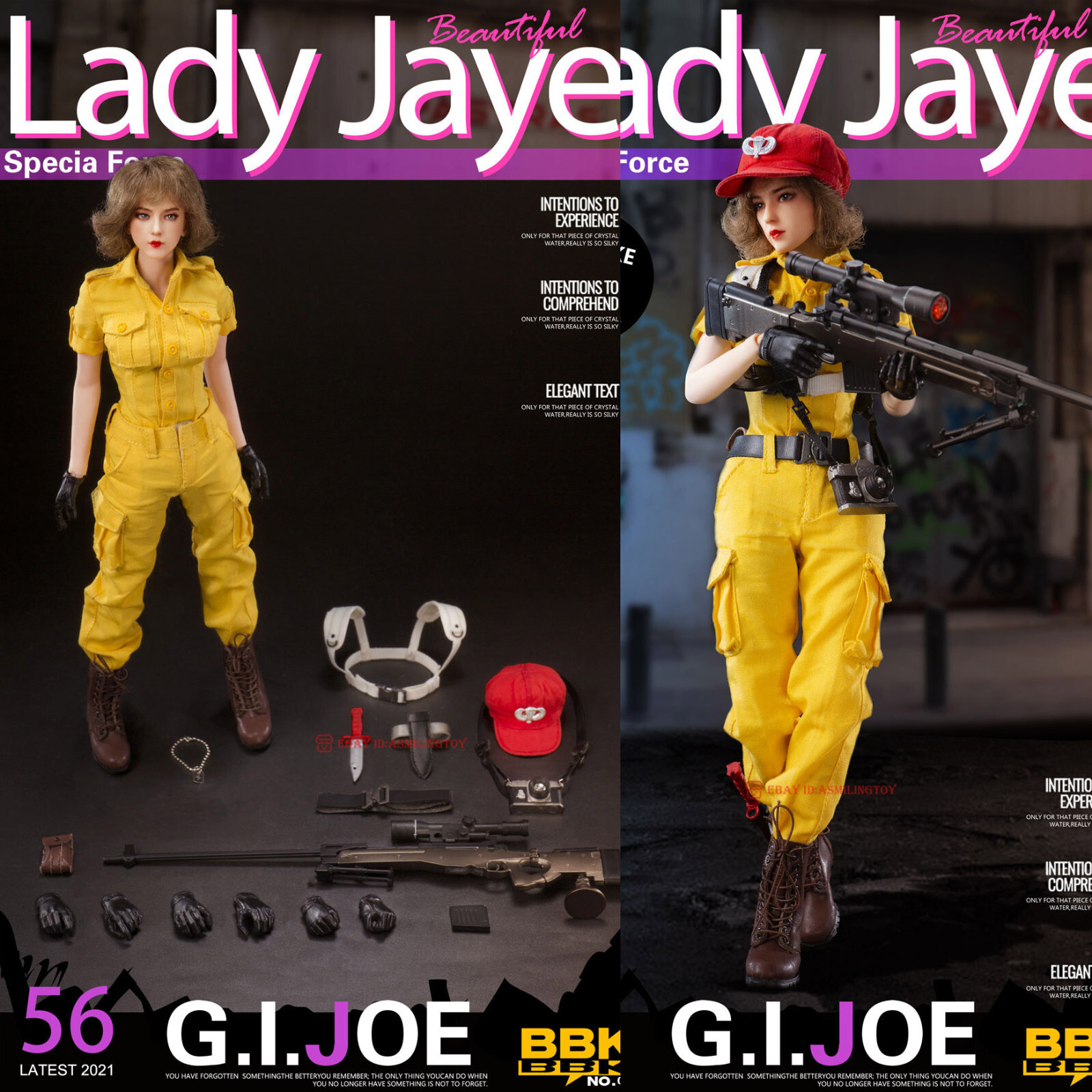 FLAGSET x BBK 1/6 レディー ジェイ LADY JAYE G.I FLAGSET x BBK 1/6 レディー ジェイ LADY JAYE G.I