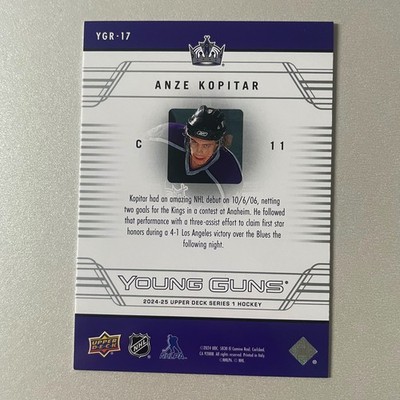 2024 Upper Deck Series 1 #YGR-17 Anze Kopitar Young Guns Renewed
