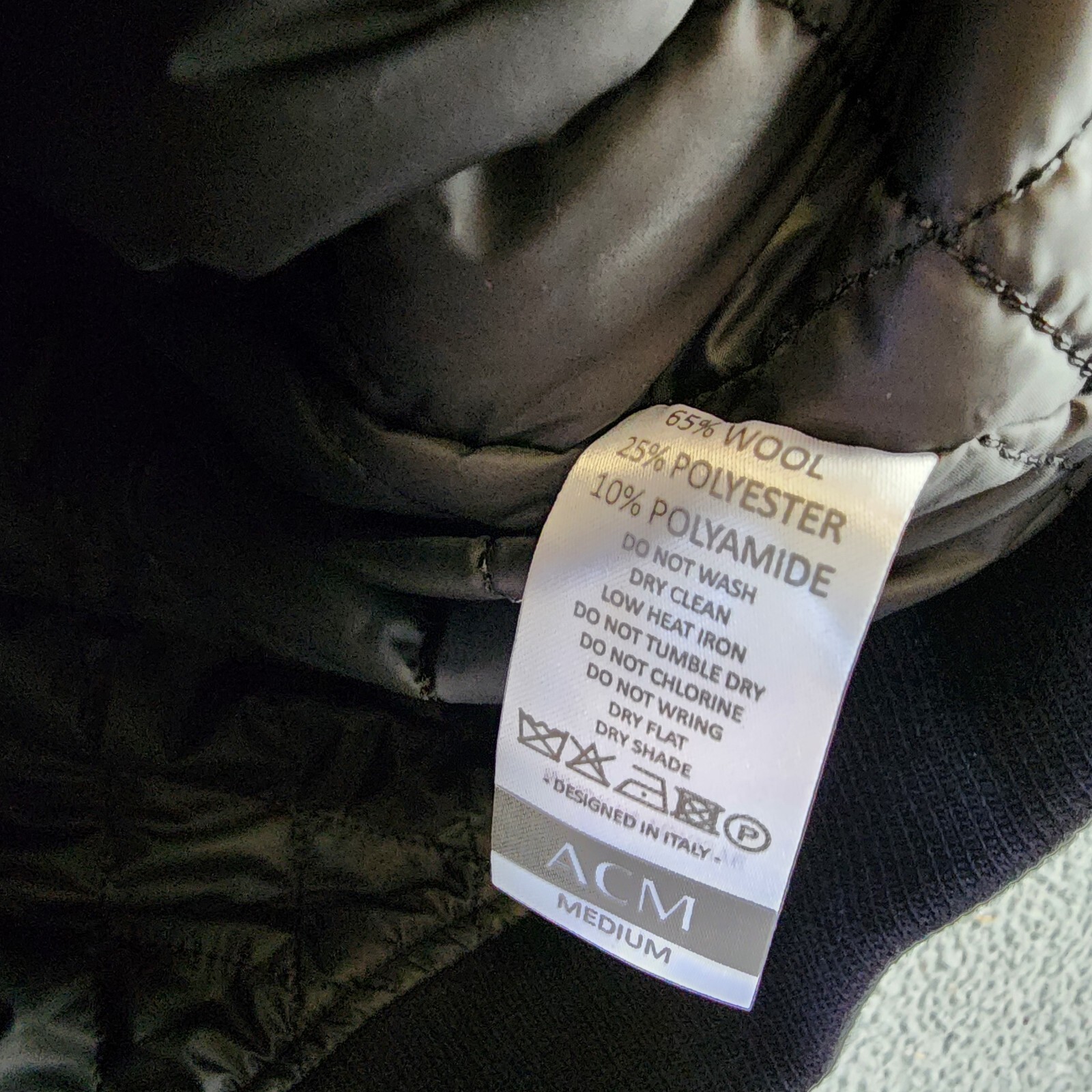 AC Milan Coach Jacket Men's M Black Full Front Button Closure With Side Pockets - Picture 12 of 14