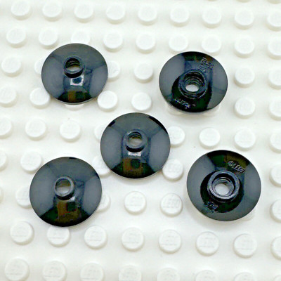 LEGO Dish Part - Black - 2 x 2 Inverted (Radar) - QTY x5