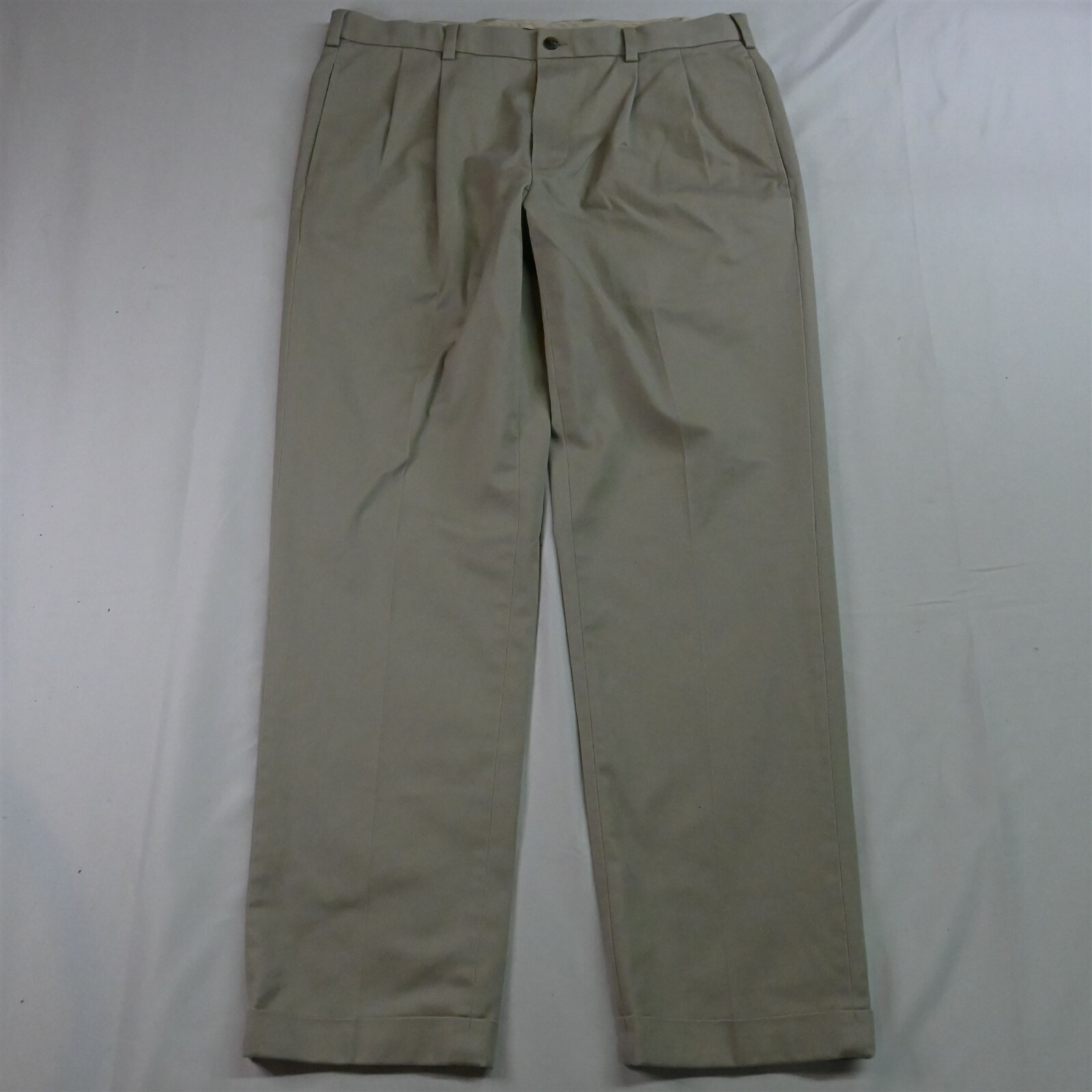 美品 Brooks Brothers ELLIOT タックチノ 31 カーキ Brooks Brothers 36 x 32 Khaki Elliot Pleated Advantage Chino