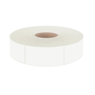 600 PCS White Rectangular Stickers, Blank Write On Labels Self-Adhesive Stick...