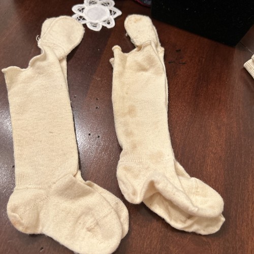 Vintage Baby Knee Or Calf Covering Cream Beige
