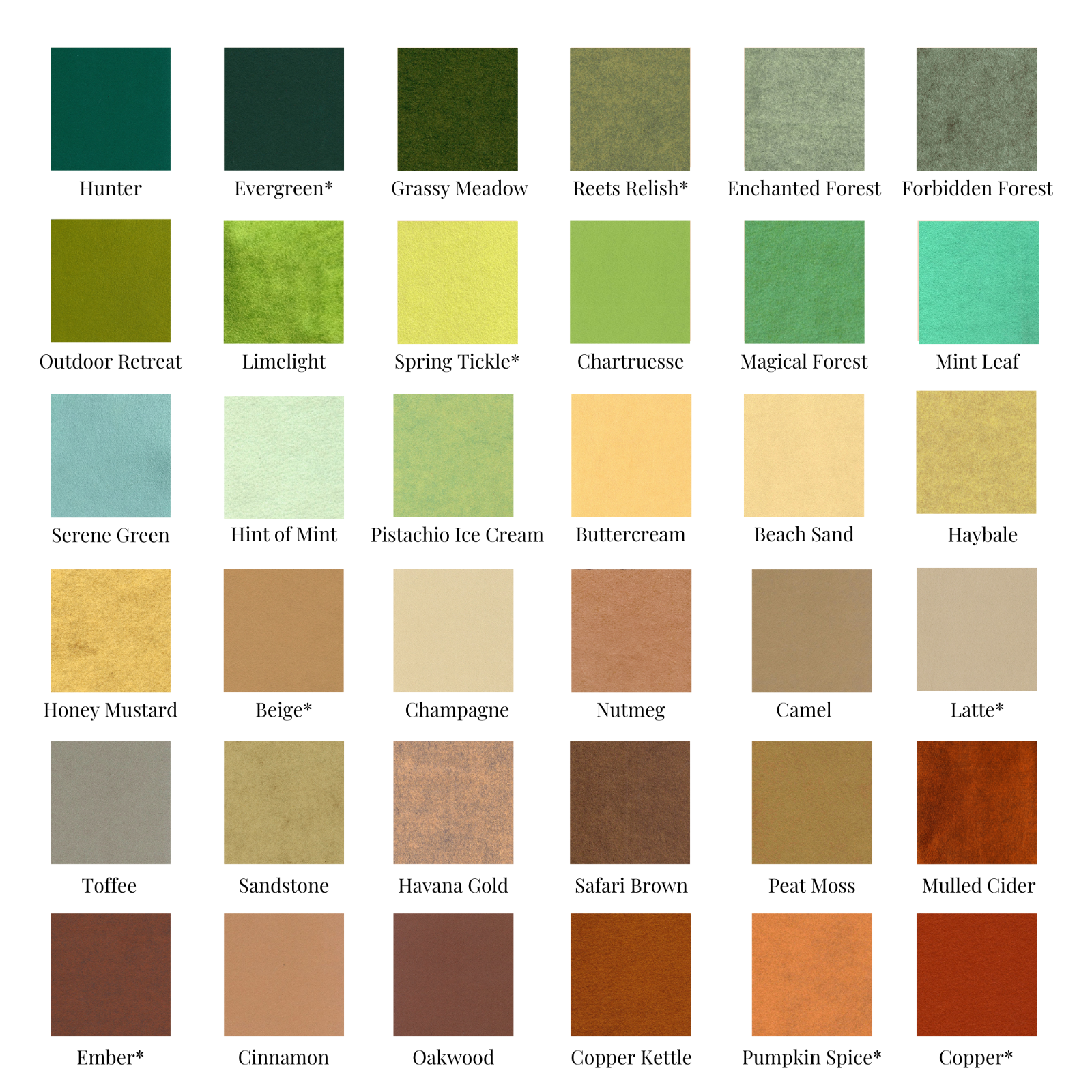 Hand Washed Merino Wool Blend Felt 9"X12" Sheets / Choose 10 Sheets