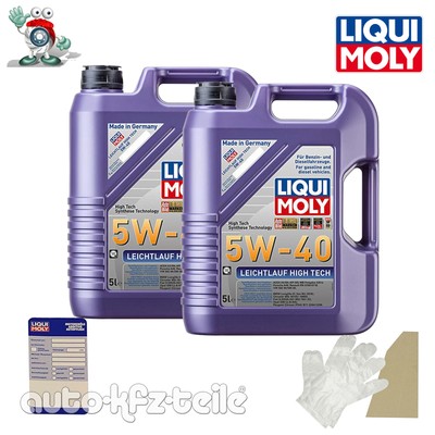 Liqui Moly 3864 LM 3864 Motoröl, Öl, Leichtlauf High Tech 5 W-40 10L AUDI, BMW