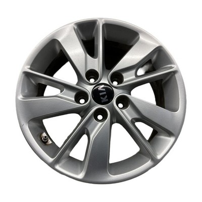2018 Kia Optima Wheel 16x6-1/2 Alloy Angled Spoke w/TPMS Painted Silver OEM Part