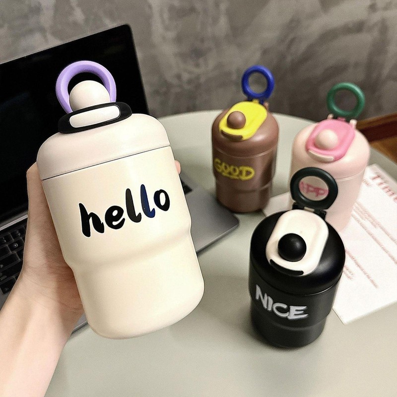 Stainless Steel Vacuum Cup W/ Handle