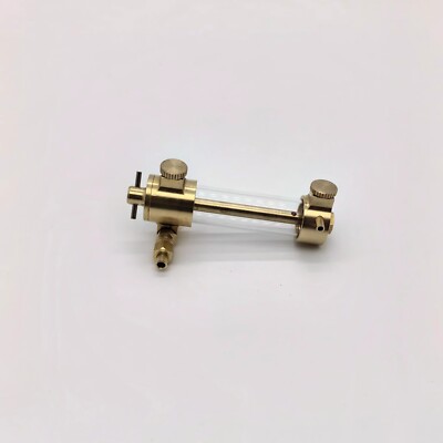 M7B Steam Engine Displacement Oiler - 1/4'' x 40 TPI, Split Design, 15MM Glass Tu