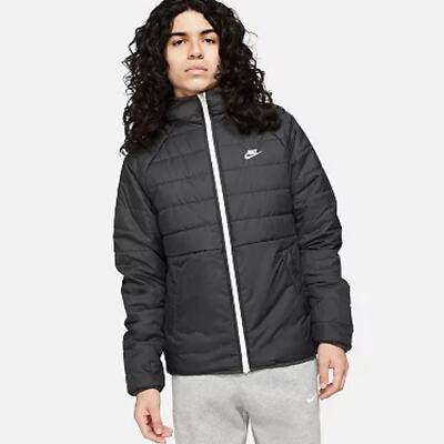 NWT Nike Men s Therma-FIT Legacy Reversible Hooded Black Puffer Jacket Size XXL