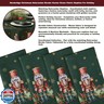 Newbridge Christmas Nutcracker Border 60 x 102 Inch Rectangle Fabric Tablecloth, Hunter Green Holiday Table Cover for Dinner Party and Banquet