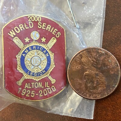 Vintage 2000 World Series American Legion Alton, IL 1925-2000 Pin