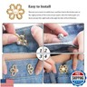 8 Sets Pant Waist Tightener,Adjustable Detachable Decorative Waist Buckles, Jeans Buttons for Crystal Pants (Gold)