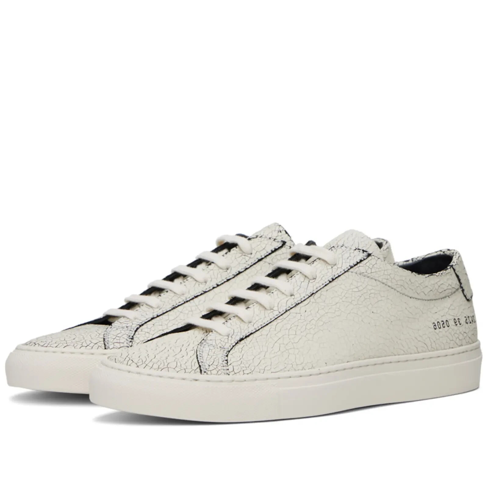 Common Projects Achilles Low Premium Cracked Leather White
