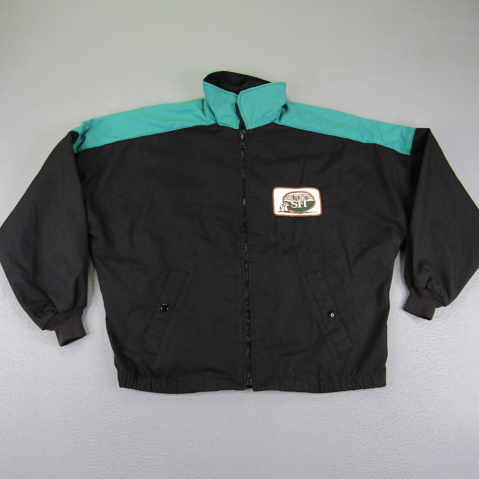 ジャケット・アウター K-Products 90sWarm-up Jacket Made in USA K-Swiss vtg Jacket 80s 90s Hip Hop windbreaker Womens M made