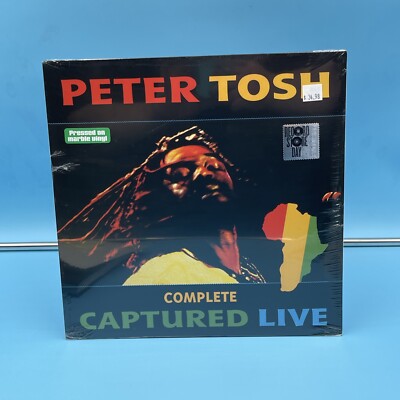 PETER TOSH - COMPLETE CAPTURED LIVE 2X MARBLED VINYL LP RSD 2022 (NEW/SEALED)