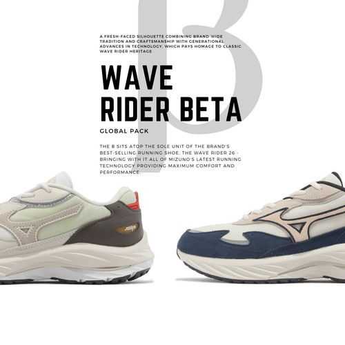 

Mizuno Sportstyle Wave Rider Beta Мужская повседневная обувь Кроссовки Pick 1, Multicolor, Wave Rider Beta