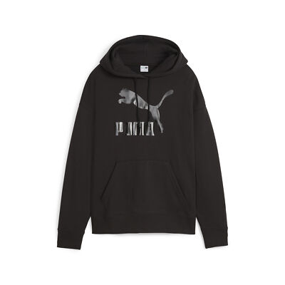 Женская КЛАССИЧЕСКАЯ толстовка с блестящим логотипом PUMA