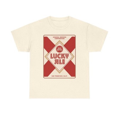 Lucky Ale General Brewing Corp. San Francisco CA 30s Retro Breweriana T-Shirt