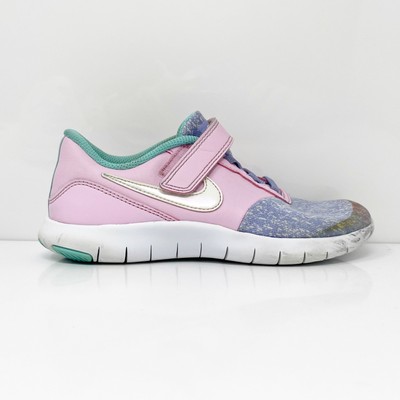 Nike Girls Flex Contact AV8518-400 Розовые кроссовки для бега, размер 1,5 года