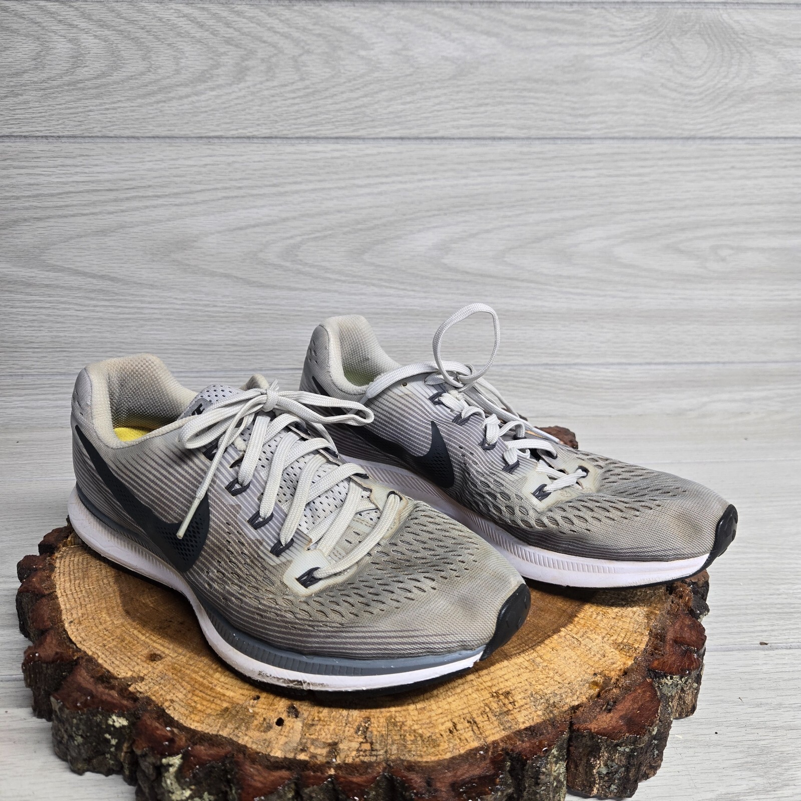 Nike Air Zoom Pegasus 34 880555-010 Gray White Beige Sneaker