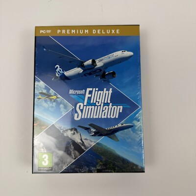 Microsoft Flight Simulator 2020 Premium Deluxe PC DVD Flying Game Brand New