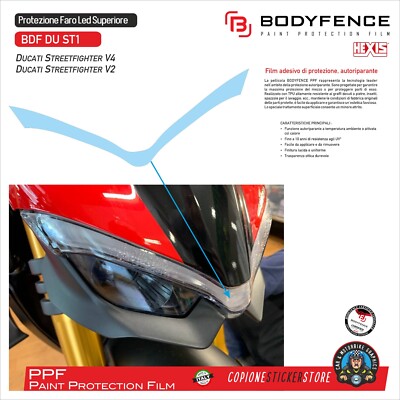 Protection Light LED DUCATI Streetfighter V4 V2 Scratch IN Ppf Bdf Du ST1