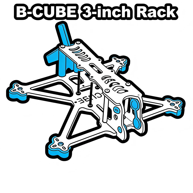 B-CUBE 3inch DJI O4 FPV Drone Frame Kit Carbon Fiber Racing Quadcopter Freestyle