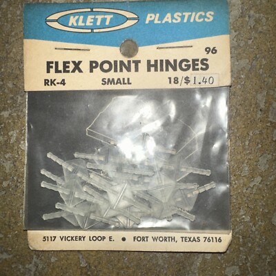 Klett RK-4  Small Nylon Hinges 18 pcs for RC Airplane Control Surfaces