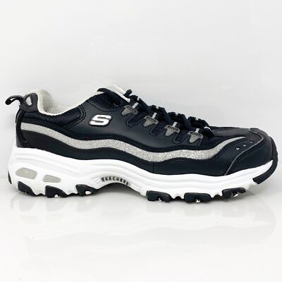 

Skechers Womens Dlites 11923 Черная повседневная обувь Кроссовки Размер 8.5, Черный, Dlites