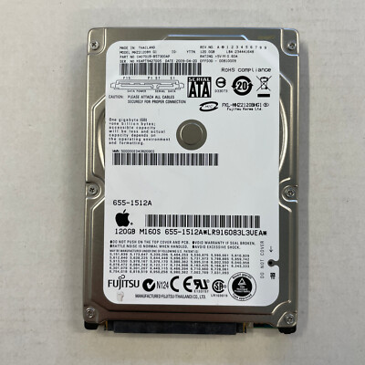 Fujitsu MHZ2120BH G1 120GB 2.5'' SATA HDD 5400RPM 3GB/s 8MB Cache Apple 655-1512A