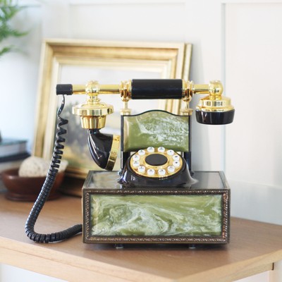 Vtg American Telecommunications Deco-Tel Telephone Art Deco Hollywood Regency