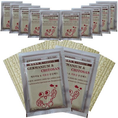 Greenon Korean Germanium Chitosan Health Pad Pain Relief Heat Patch 12Pack 300ea