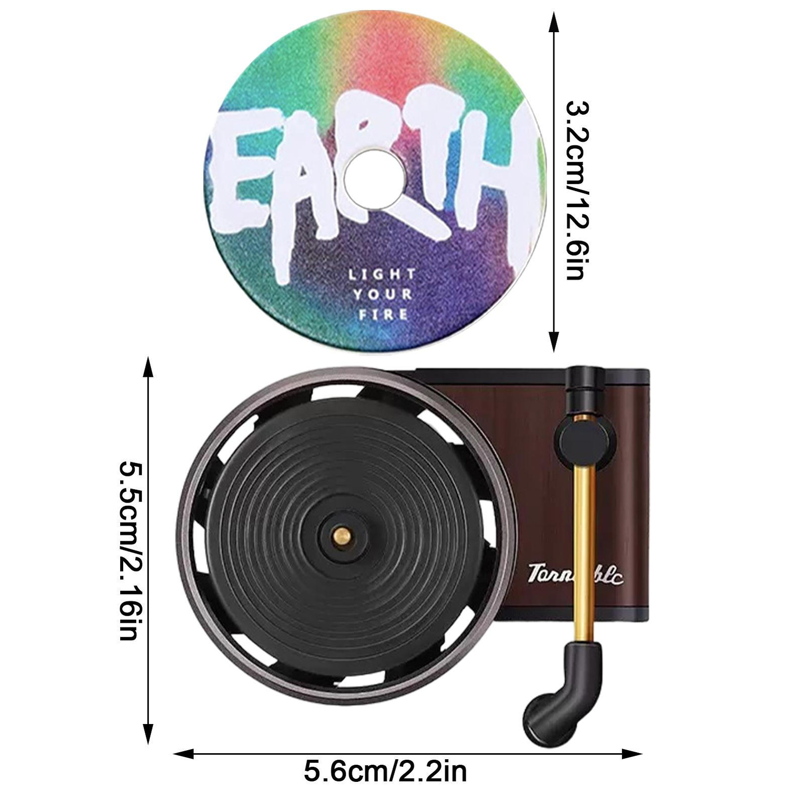 Car Perfume Air Freshener Fragrance Vinyl Records Retro CD Player Outlet Car
