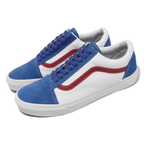 Vans Old Skool Белый Синий Красный Мужская повседневная обувь унисекс Lifestyle VN0A38G19XG