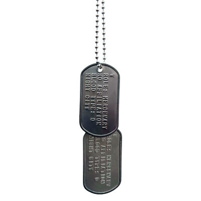 V 2077 US Military DOG TAGS Gaming Collectible Pendant COSPLAY Necklace