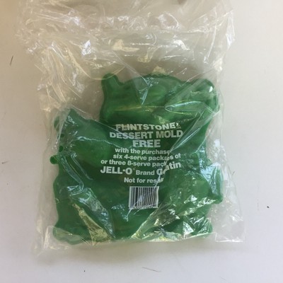 Flintstone Jello Mold ft. Barney, Fred, Pebbles & Dino NIP 10x9 in. Vintage