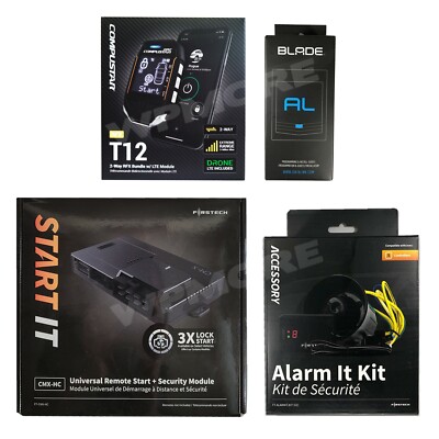 Compustar RFX-2WT12-SS + FT-CMX-HC StartIT+ FT-ALARMIT-KIT + Blade-AL CSX9900-AS