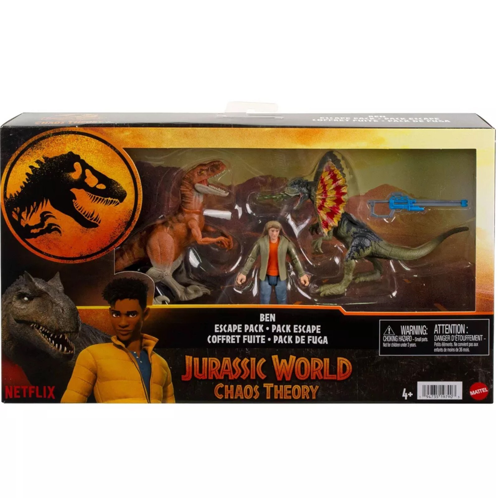 マテル ジュラシックワールド サバイバルミッション ベン エスケープパック Mattel Jurassic World Chaos Theory Ben Escape Pack Dinosaur
